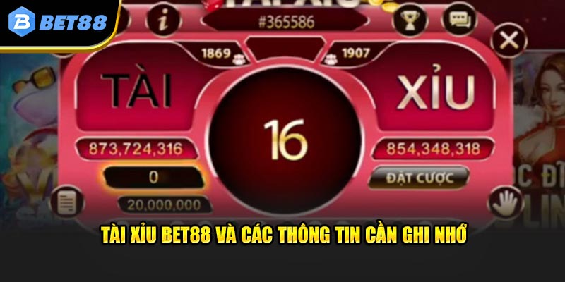 Tài xỉu và các thông tin cần ghi nhớ