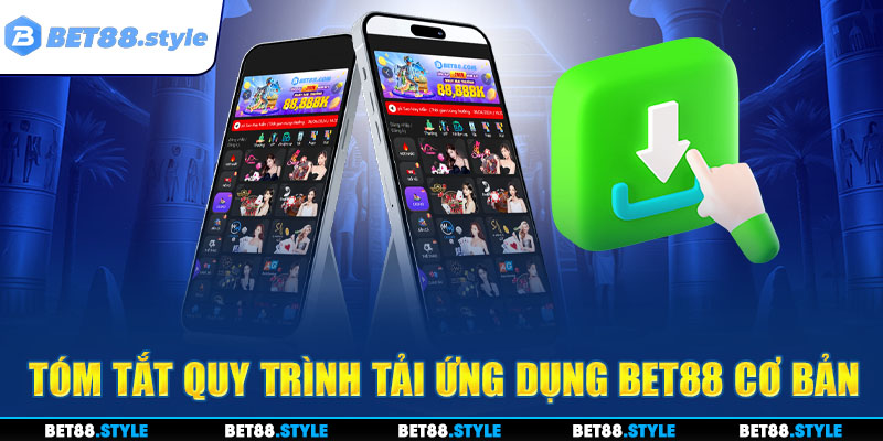 Tóm tắt quy trình tải ứng dụng BET88 cơ bản trên thiết bị di động thông minh